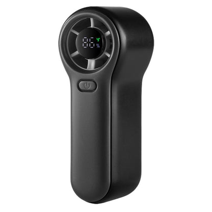 H02 HD Digital Display High Speed Mini Handheld Fan(Black) - Electric Fans by buy2fix | Online Shopping UK | buy2fix