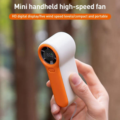 H02 HD Digital Display High Speed Mini Handheld Fan(Green) - Electric Fans by buy2fix | Online Shopping UK | buy2fix