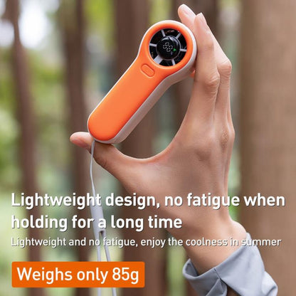 H02 HD Digital Display High Speed Mini Handheld Fan(Black) - Electric Fans by buy2fix | Online Shopping UK | buy2fix