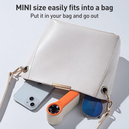 H02 HD Digital Display High Speed Mini Handheld Fan(Black) - Electric Fans by buy2fix | Online Shopping UK | buy2fix