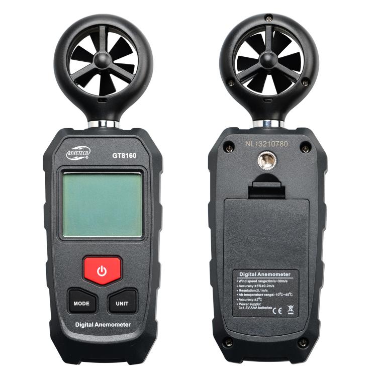 BENETECH GT8160 Handheld Wind Speed / Temperature Measuring Anemometer - Tachometers & Anemometer by BENETECH | Online Shopping UK | buy2fix