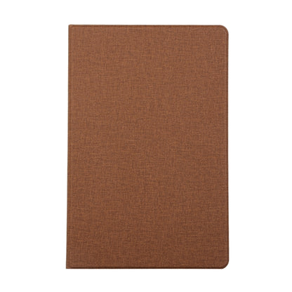 For Samsung Galaxy Tab S8+ / Tab S8 Plus / Tab S7 FE / Tab S7+ / T970 Fabric Texture Horizontal Flip PU Leather Case with Holder(Brown) by buy2fix