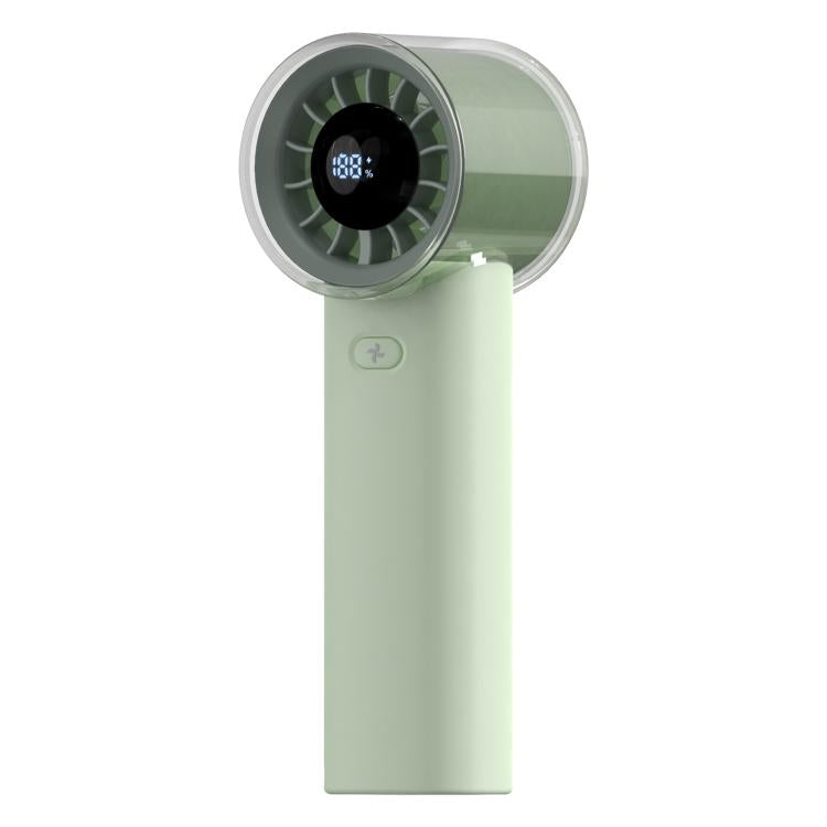 HX-F369 LED Digital Display High Speed Handheld Fan(Green) - Electric Fans by buy2fix | Online Shopping UK | buy2fix