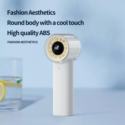 HX-F369 LED Digital Display High Speed Handheld Fan(Dark Grey) - Electric Fans by buy2fix | Online Shopping UK | buy2fix