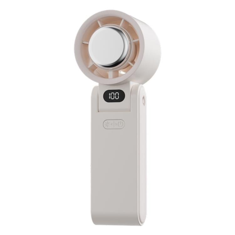 Y19 Smart Ice Compress Folding Handheld Fan(White) - Electric Fans by buy2fix | Online Shopping UK | buy2fix
