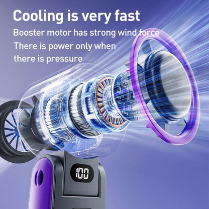 Y19 Smart Ice Compress Folding Handheld Fan(White) - Electric Fans by buy2fix | Online Shopping UK | buy2fix