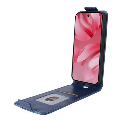 For Google Pixel 10 5G / 10 Pro 5G Magnetic Vertical Flip Leather Phone Case with Buckle(Blue) - Google Cases by buy2fix | Online Shopping UK | buy2fix