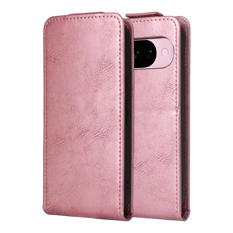For Google Pixel 10 5G / 10 Pro 5G Magnetic Vertical Flip Leather Phone Case with Buckle(Rose Gold) - Google Cases by buy2fix | Online Shopping UK | buy2fix