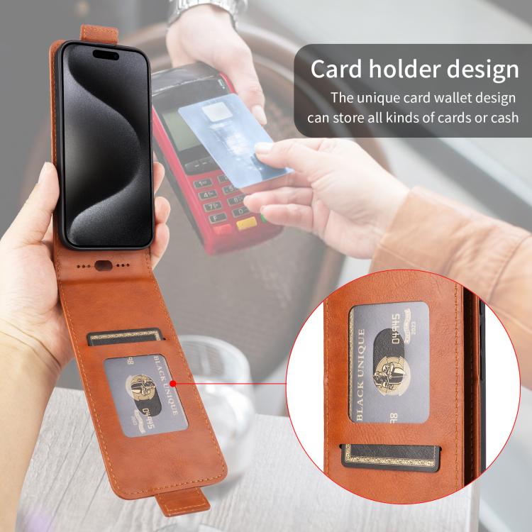 For Google Pixel 10 5G / 10 Pro 5G Magnetic Vertical Flip Leather Phone Case with Buckle(Brown) - Google Cases by buy2fix | Online Shopping UK | buy2fix