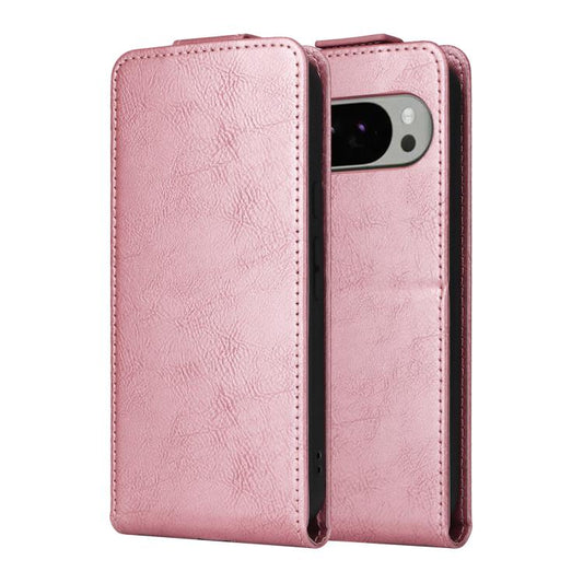 For Google Pixel 10 Pro XL 5G Magnetic Vertical Flip Leather Phone Case with Buckle(Rose Gold) - Google Cases by buy2fix | Online Shopping UK | buy2fix