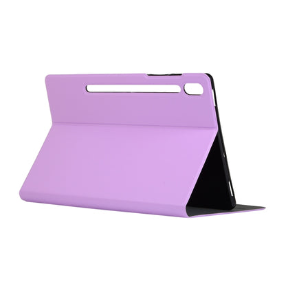 For Samsung Galaxy Tab S8+ / Tab S8 Plus / Tab S7 FE / Tab S7+ / T970 Horizontal Flip Elasticity PU + TPU Leather Case with Holder(Purple) by buy2fix