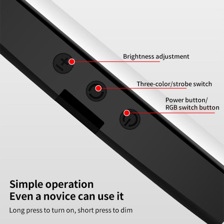 GZ-668 Full Color Portable Pocket Fill Light(RGB Light) - Selfie Light by buy2fix | Online Shopping UK | buy2fix