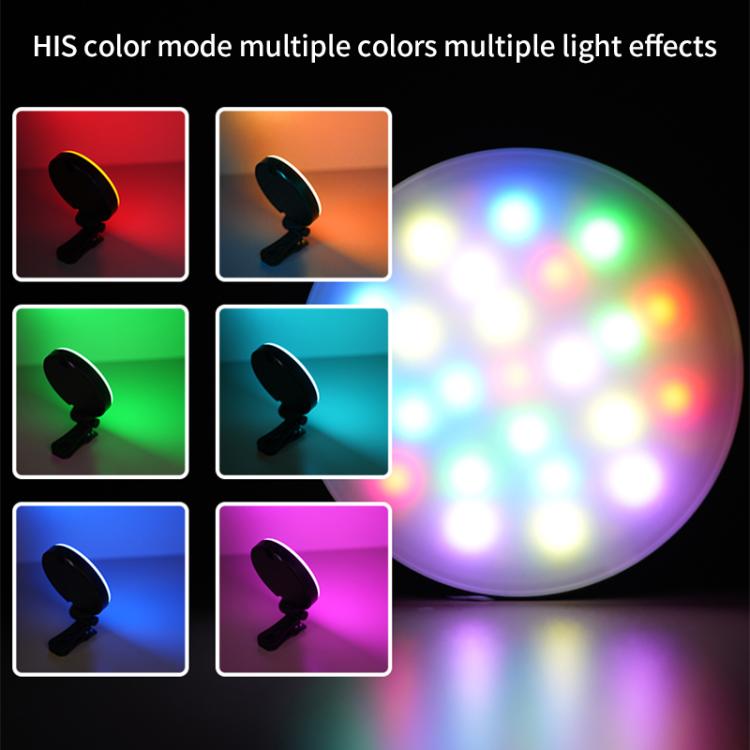 GZ-669 Full Color Round Portable Pocket Fill Light(Cold/Warm/White Light) - Selfie Light by buy2fix | Online Shopping UK | buy2fix