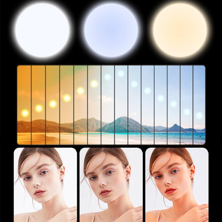 GZ-669 Full Color Round Portable Pocket Fill Light(Cold/Warm/White Light) - Selfie Light by buy2fix | Online Shopping UK | buy2fix