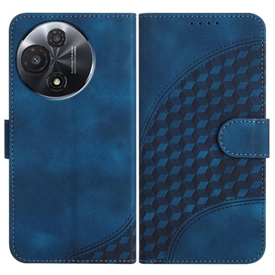 For TCL 60R 5G Elephant Head Embossed Phone Leather Case with Lanyard(Royal Blue)