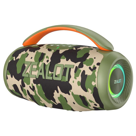 Zealot P11 50W Portable Outdoor RGB Bluetooth Speaker(Camouflage) - Desktop Speaker by ZEALOT | Online Shopping UK | buy2fix