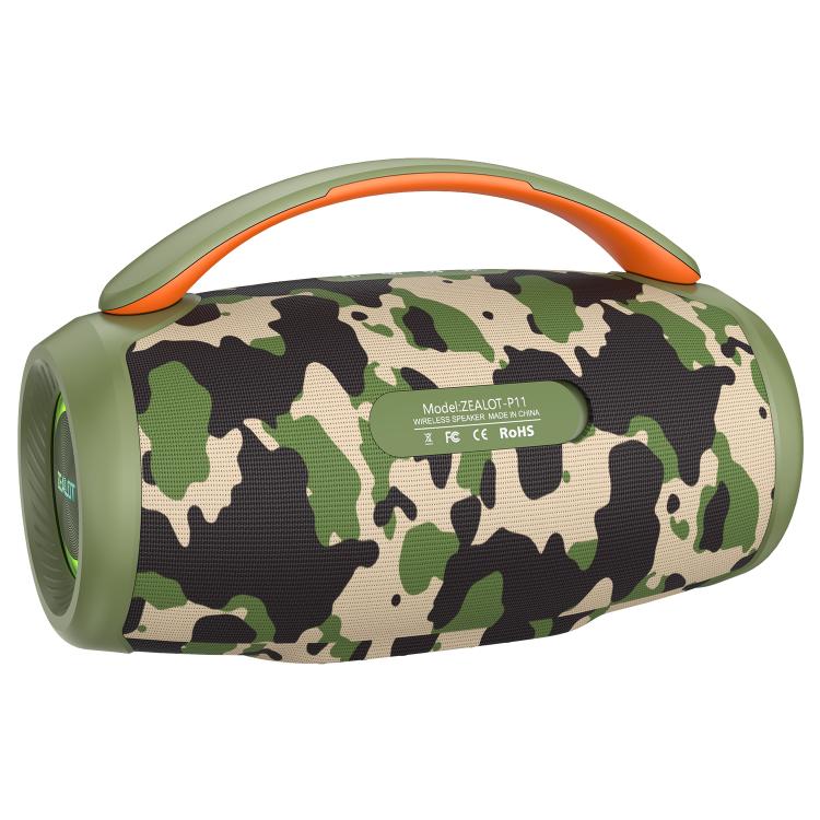 Zealot P11 50W Portable Outdoor RGB Bluetooth Speaker(Camouflage) - Desktop Speaker by ZEALOT | Online Shopping UK | buy2fix