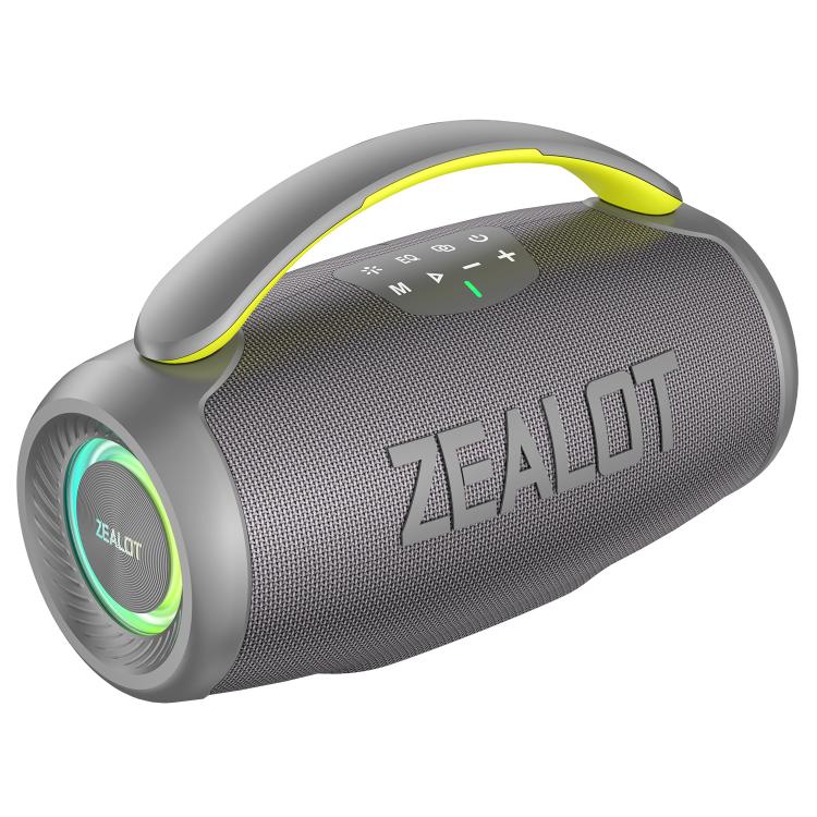 Zealot P11 50W Portable Outdoor RGB Bluetooth Speaker(Grey) - Desktop Speaker by ZEALOT | Online Shopping UK | buy2fix