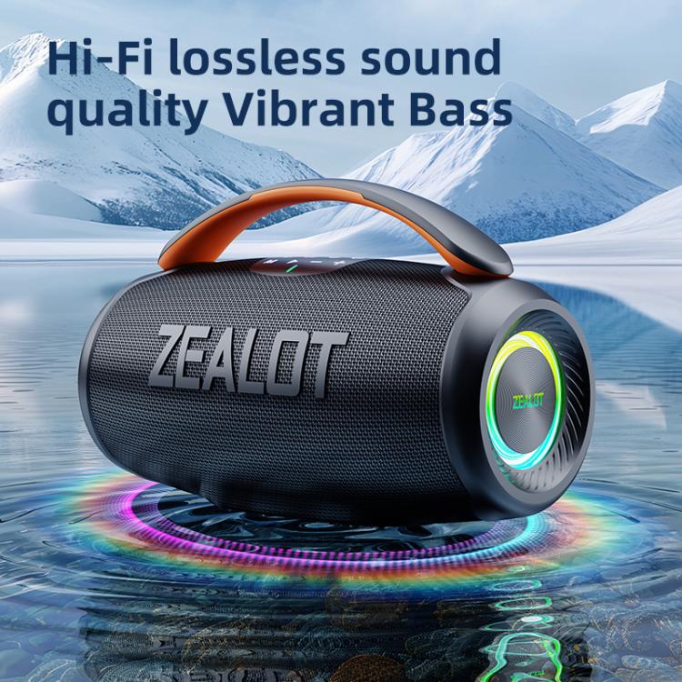 Zealot P11 50W Portable Outdoor RGB Bluetooth Speaker(Grey) - Desktop Speaker by ZEALOT | Online Shopping UK | buy2fix