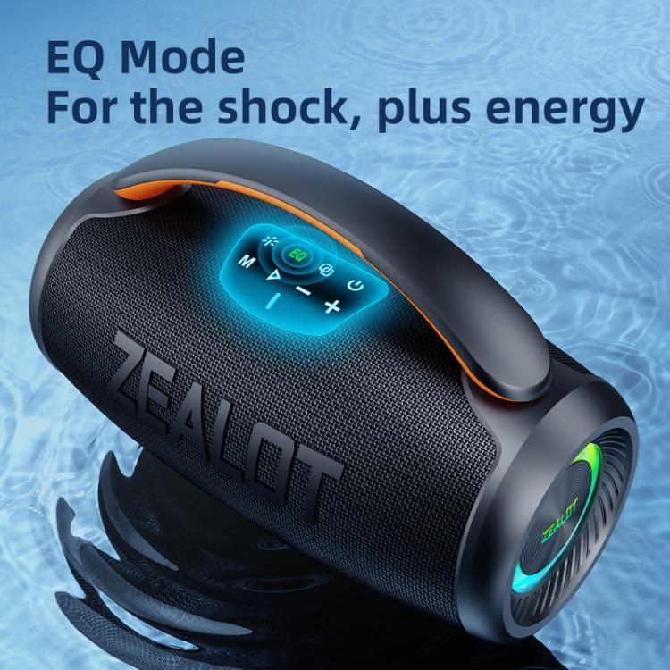Zealot P11 50W Portable Outdoor RGB Bluetooth Speaker(Grey) - Desktop Speaker by ZEALOT | Online Shopping UK | buy2fix