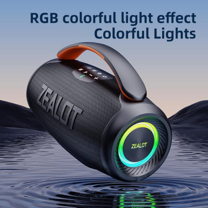 Zealot P11 50W Portable Outdoor RGB Bluetooth Speaker(Black) - Desktop Speaker by ZEALOT | Online Shopping UK | buy2fix