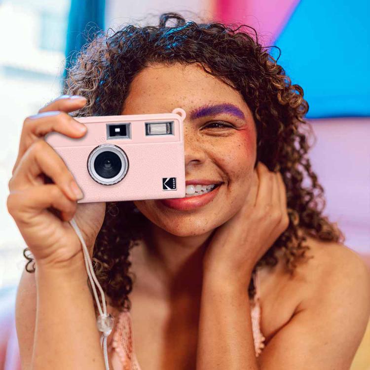 For Kodak EKTAR H35 Litchi Texture Soft Silicone Protective Case(Purple) - Protective Case by buy2fix | Online Shopping UK | buy2fix