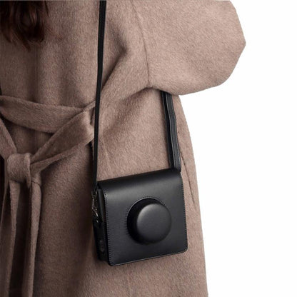 For FUJIFILM instax WIDE Evo Full Body Leather Camera Case Bag with Strap(Brown) - Leather Bag by buy2fix | Online Shopping UK | buy2fix