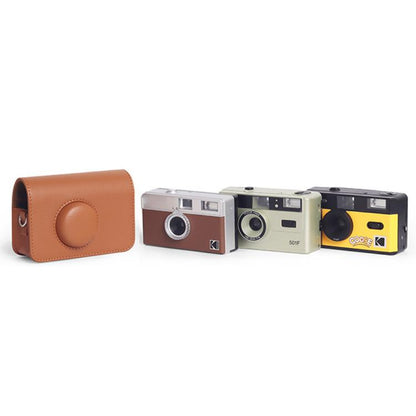 For Kodak EKTAR H35 / F501 / F9 Full Body Leather Camera Case Bag with Strap(Brown) - Leather Bag by buy2fix | Online Shopping UK | buy2fix