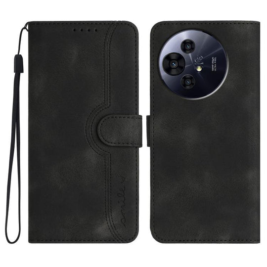 For TCL 50 Pro NxtPaper Heart Pattern Skin Feel Leather Phone Case(Black)