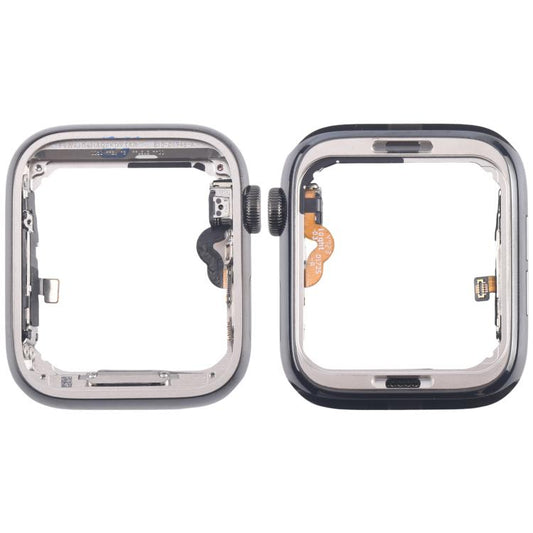For Apple Watch Series 4 44mm LTE Graphite Steel Middle Frame Bezel Plate with Crown Spin Axis Flex Cable - Middle Frame by buy2fix | Online Shopping UK | buy2fix