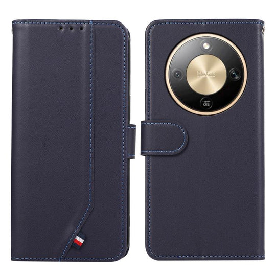 For Honor X9d 5G / Magic8 Lite ABEEL Delicate Texture Splicing RFID Leather Phone Case(Blue)