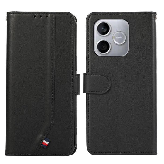 For Honor 600 Lite Global ABEEL Delicate Texture Splicing RFID Leather Phone Case(Black)
