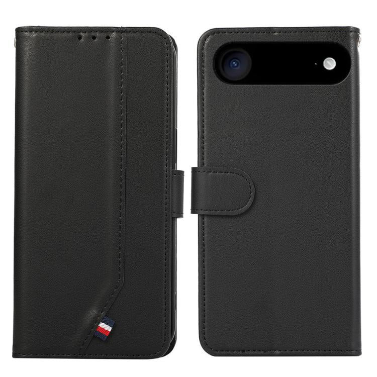 For iPhone Air ABEEL Delicate Texture Splicing RFID Leather Phone Case(Black) - iPhone Air Cases by buy2fix | Online Shopping UK | buy2fix