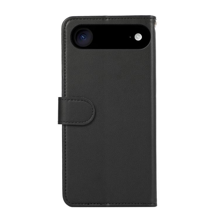 For iPhone Air ABEEL Delicate Texture Splicing RFID Leather Phone Case(Black) - iPhone Air Cases by buy2fix | Online Shopping UK | buy2fix