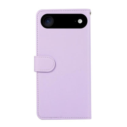 For iPhone 17 Air ABEEL Delicate Texture Splicing RFID Leather Phone Case(Purple) - iPhone 17 Air Cases by buy2fix | Online Shopping UK | buy2fix