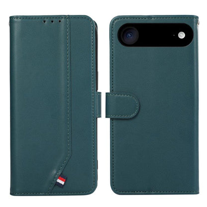 For iPhone 17 Air ABEEL Delicate Texture Splicing RFID Leather Phone Case(Green) - iPhone 17 Air Cases by buy2fix | Online Shopping UK | buy2fix