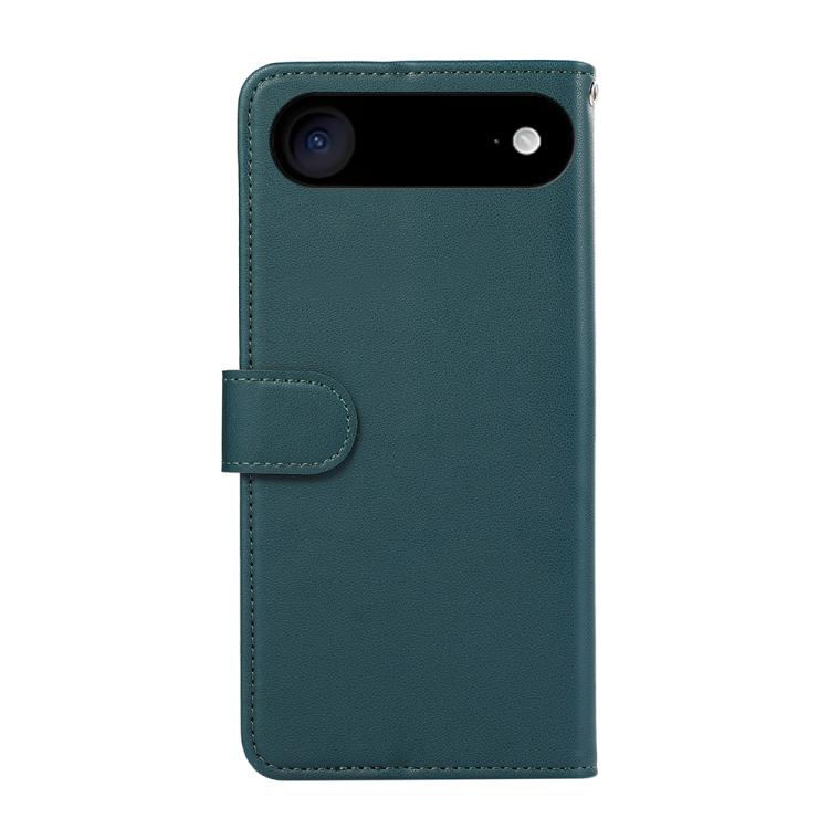 For iPhone 17 Air ABEEL Delicate Texture Splicing RFID Leather Phone Case(Green) - iPhone 17 Air Cases by buy2fix | Online Shopping UK | buy2fix