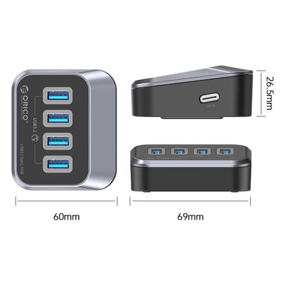 ORICO M3U3-4A 4 in 1 Type-C to USB 3.2 Docking Hub(Black) - USB HUB by ORICO | Online Shopping UK | buy2fix