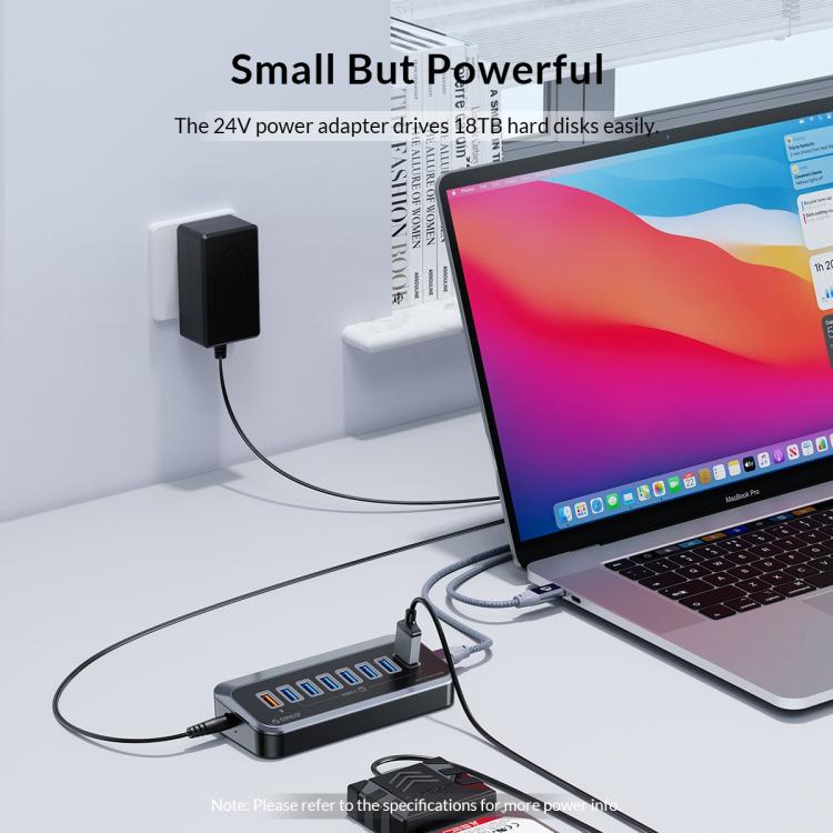 ORICO M3U3-4A 4 in 1 Type-C to USB 3.2 Docking Hub(Black) - USB HUB by ORICO | Online Shopping UK | buy2fix