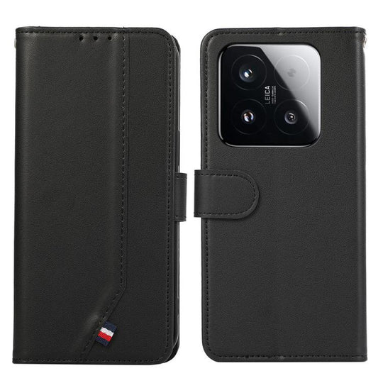 For Xiaomi 15T 5G ABEEL Delicate Texture Splicing RFID Leather Phone Case(Black)