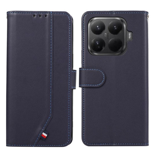 For Xiaomi 15T Pro 5G ABEEL Delicate Texture Splicing RFID Leather Phone Case(Blue)
