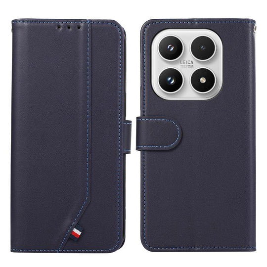 For Xiaomi 17 ABEEL Delicate Texture Splicing RFID Leather Phone Case(Blue)