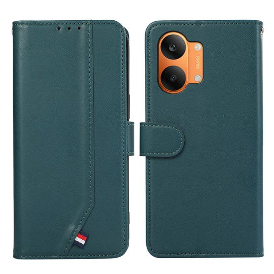 For Redmi Turbo 5 Max / Poco X8 Pro Max ABEEL Delicate Texture Splicing RFID Leather Phone Case(Green)