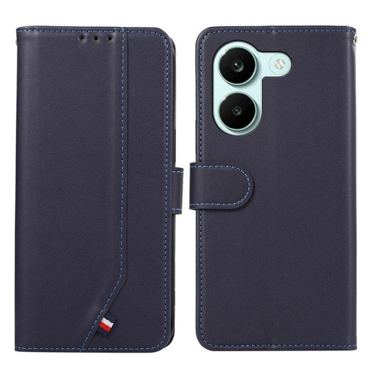 For Redmi Turbo 5 5G / Poco X8 Pro 5G ABEEL Delicate Texture Splicing RFID Leather Phone Case(Blue)