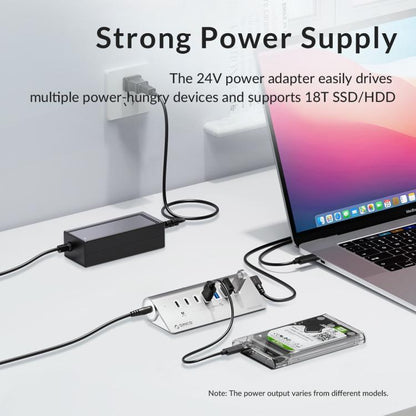 ORICO M3U7-G2 7 in 1 Type-C to USB 3.2 Docking Hub(Silver) - USB HUB by ORICO | Online Shopping UK | buy2fix