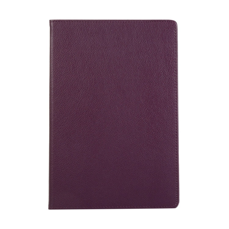 For Samsung Galaxy Tab S8+ / Tab S8 Plus / Tab S7 FE / Tab S7+ / T970 360 Degree Rotation Litchi Texture Flip Leather Case with Holder(Purple) by buy2fix
