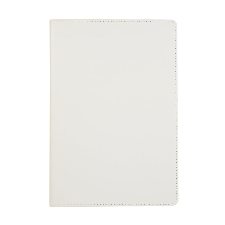 For Samsung Galaxy Tab S8+ / Tab S8 Plus / Tab S7 FE / Tab S7+ / T970 360 Degree Rotation Litchi Texture Flip Leather Case with Holder(White) by buy2fix