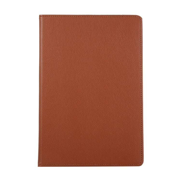 For Samsung Galaxy Tab S8+ / Tab S8 Plus / Tab S7 FE / Tab S7+ / T970 360 Degree Rotation Litchi Texture Flip Leather Case with Holder (Brown) by buy2fix