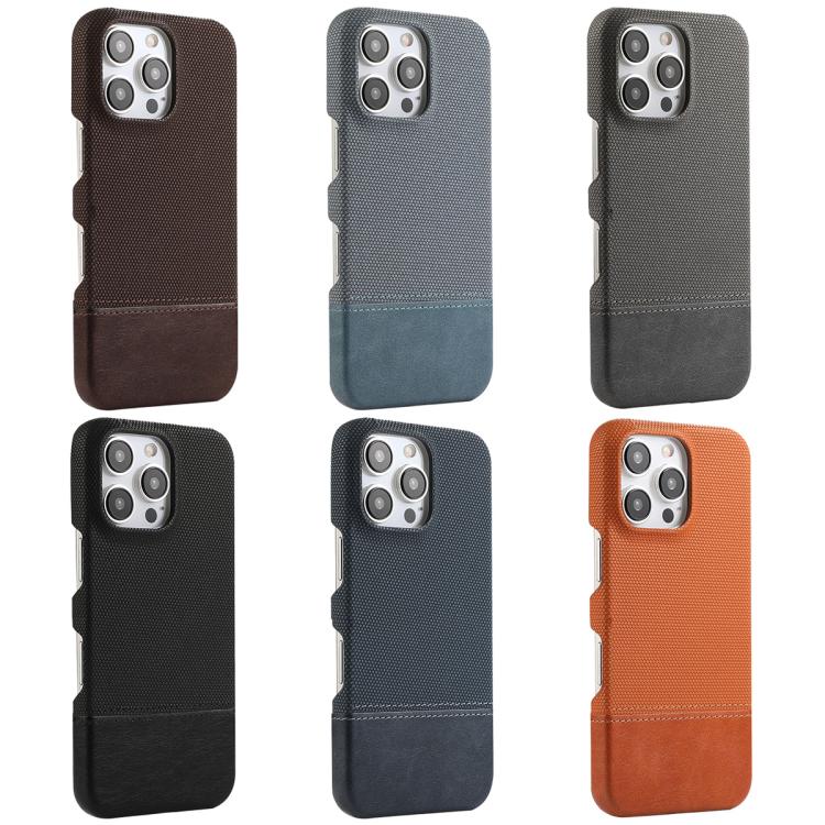 For iPhone Air Stitching Cloth MagSafe Magnetic PC Hybrid PU Phone Case(Black) - iPhone Air Cases by buy2fix | Online Shopping UK | buy2fix