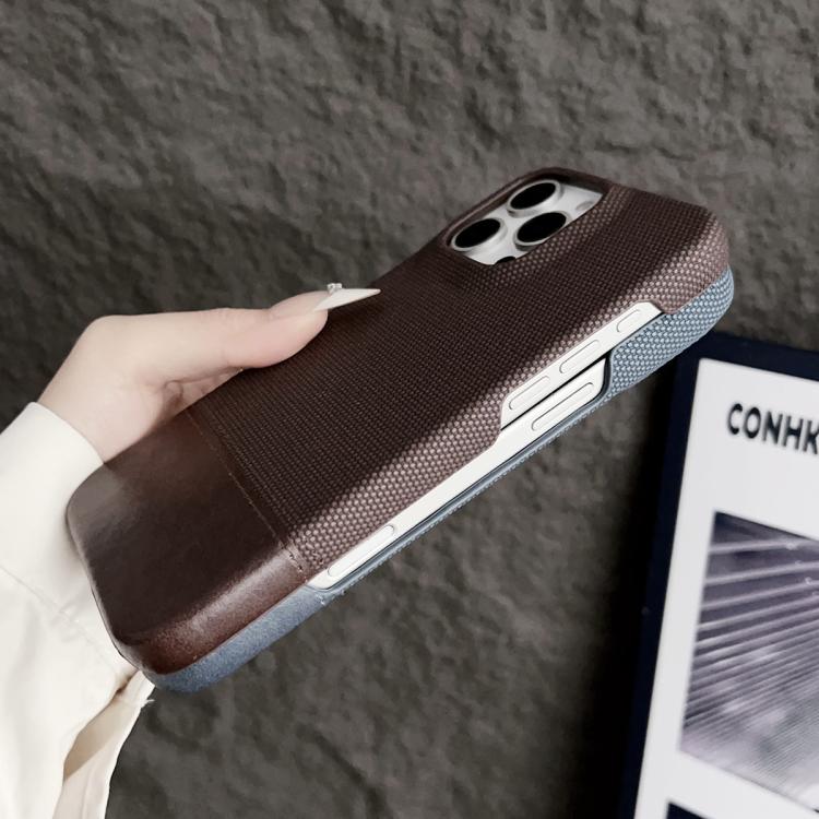 For iPhone Air Stitching Cloth MagSafe Magnetic PC Hybrid PU Phone Case(Black) - iPhone Air Cases by buy2fix | Online Shopping UK | buy2fix